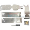 GPM Racing Stainless Steel Skid Plates Front/Center/Rear Chassis Set : E-Revo 2.0