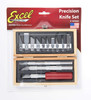 Excel Blades EXL44290 Professional Hobby Knife Set Kit W/ 13 Assorted Blades