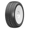 GRP GBX05B 1:8 Buggy ATOMIC B Medium Mounted Tires w/ White Wheel (2) : F/R