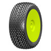 GRP GBY05X 1:8 Buggy ATOMIC X ExtraSoft Mounted Tires w/ Yellow Wheel (2) : F/R