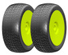 GRP GBY08A 1:8 Buggy CONTACT A Soft Mounted Tires w/ Yellow Wheel (2) : F/R