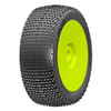 GRP GBY11B 1:8 Buggy PLUS B Medium Mounted Tires w/ Yellow Wheel (2) : F/R