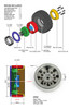 Gmade GM70382 1.9 AR03 5 Lug Aluminum beadlock wheels (2)