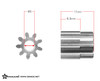 Gmade GM81409 32 Pitch 3mm Hardened Steel Pinion Gear 9T (1)