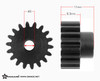 Gmade GM81418 32 Pitch 3mm Hardened Steel Pinion Gear 18T (1)