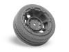 JConcepts 2450 Sanwa M12 Hazard Radio Wheel w/Dirt Tech Foam Grip