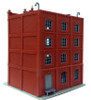 Model Power 1601 4-Story Brick Office Railroad Building Kit N Scale