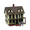 Model Power Haunted House Lighted w/Figures Built-Up Train Building N 2556