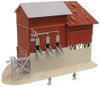 Model Power Stone & Gravel Depot Built-Up Lighted Train Building N 2568