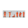 Model Power Prisoners Orange HO Train Figures 5784