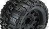 Pro-Line 1184-10 Trencher X 3.8" All Terrain Tires Mntd w/ Black Wheels : F/R