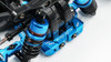 Yeah Racing TATT-019BU Alum Rear Adjustable Suspension Mount Blue: TT-02 RWD