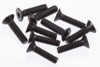 Tekno R/C TKR1346 Flat Head Screws M4x15mm Black (10) EB48