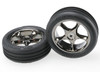 Traxxas 2471A Tires & Wheels Assembled Ribbed (2)