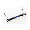 Traxxas 3737A Aluminum Turnbuckle Blue Assembled 39mm Rustler & Stampede