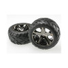 Traxxas 3773A Rear All Star BK Wheels w/ Anaconda Tires Rustler Stampede VXL XL5