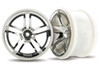 Traxxas 3774 Rear Twin Spoke 2.8" Chrome Wheels (2)