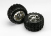 Traxxas 5174R SS Split Spoke Wheels &amp; Talon Tires T/E-Maxx Summit E-Revo Rev