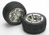 Traxxas 5573 Rear Twin-Spoke Wheels w/ Victory Tires (2) Nitro Jato / Stampede