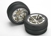 Traxxas 5575 Front Twin-Spoke Wheels w/ Victory Tires (2)