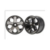 Traxxas 5577A Front All-Star 2.8'' Black Chrome Wheels (2)