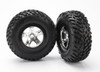Traxxas 5873X Tire/Whl Assembled Blk Beadlock Fr/Re (2)