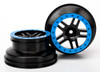 Traxxas 5886A Wheels SCT Split-Spoke Black 2WD Front (2)