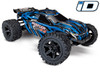 Traxxas 6718X Blue Body w/Mounts & Support for Clipless Mounting : Rustler 4x4