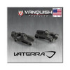 Vanquish VPS06956 Front 15 Degree Caster Block Set Black Vaterra Twin Hammer