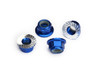 Traxxas 8447X 5mm Aluminum Flanged Nylon Locking Nuts Blue (4) : Unlimited Desert Racer UDR
