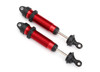Traxxas 8460R Aluminun Threaded GTR Rear Shocks Red (2): Unlimited Desert Racer UDR