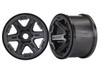 Traxxas 8671 Wheels 3.8" Black (2) 17mm Splined : E-Revo VXL Brushless