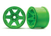 Traxxas 8671G Wheels 3.8" Green (2) 17mm Splined : E-Revo VXL Brushless