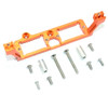 GPM Alum Front & Rear Gear Box 2-Speed Diff Lock Servo Mount Orange : TRX-4