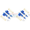 GPM Alum Front & Rear L-Shape Piggy Back Spring Dampers 125mm (4) Blue : Maxx