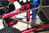GPM Aluminum Front+Rear L-Shape Piggy Back Damper Red : Unlimited Desert Racer