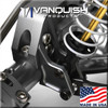 Vanquish VPS06993 Front Grey Anodized Currie Truss / Link Mounts Axial Wraith