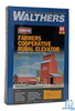 Walthers 933-3036 Farmers Cooperative Rural Grain Elevator Kit : HO Scale