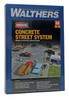 Walthers 933-3155 Concrete Street System Straight Sections w/Sidewalks (8) : HO Scale