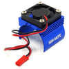 Yeah Racing YA-0410BU Aluminum 540 Motor Heat Sink w/ Cooling Fan Blue