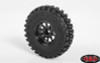 RC4WD Z-W0262 OEM Stamped Steel 1.55" Beadlock Wheels Black (4)