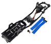 NHX Aluminum Frame Chassis Kit: SCX-10 & SCX10 II Black+Ti 313mm Wheelbase