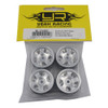 Yeah Racing WL-0144SV Alum CNC 5 Spoke Beadlock Rim (4) : Axial SCX24 Silver