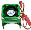 NHX 30mm Alum Case Cyclone Cooling Turbo 1/10 Motor Fan Metallic green