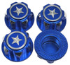 NHX Aluminum 17mm Hex Wheel Nuts (4Pcs) Blue : X-Maxx /Summit/ E-Revo