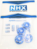 NHX RC 1/8 17mm Aluminum Wheel Nuts (4) Blue