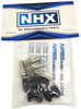 NHX Wheel Hex Adaptor Extensions 12x15mm Black (4pc)