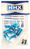 NHX Aluminum Steering Bellcrank Set - Blue : Traxxas Slash 4x4
