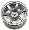NHX RC Aluminum 1/10 On Road Car Rims -Titanium Color 4pcs Hex 12mm 4-TEC / RS4