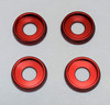 Kyosho AMR-027R M4 Aluminum Hex Screw Washer Red (4)
